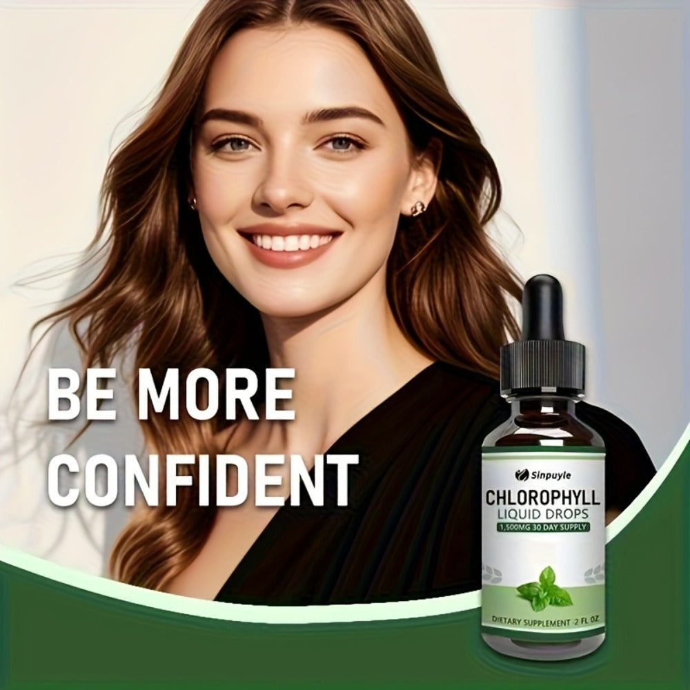 Chlorophyll Liquid Drops, Immune Support, Internal Deodoriser & Skin Health Supplement, Natural Mint Flavour — image 8
