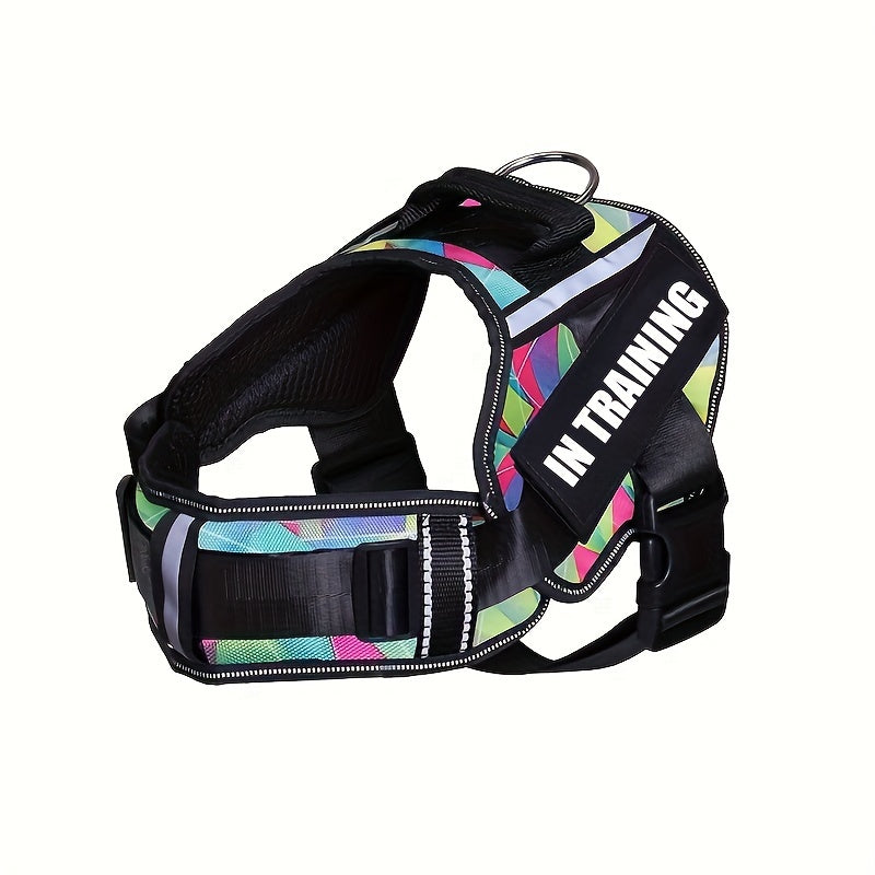 IN TRAINING Patch Dog Harness in Four Colors and XS–XL with Reflective Strips, Handle and Neck Padding — image 8