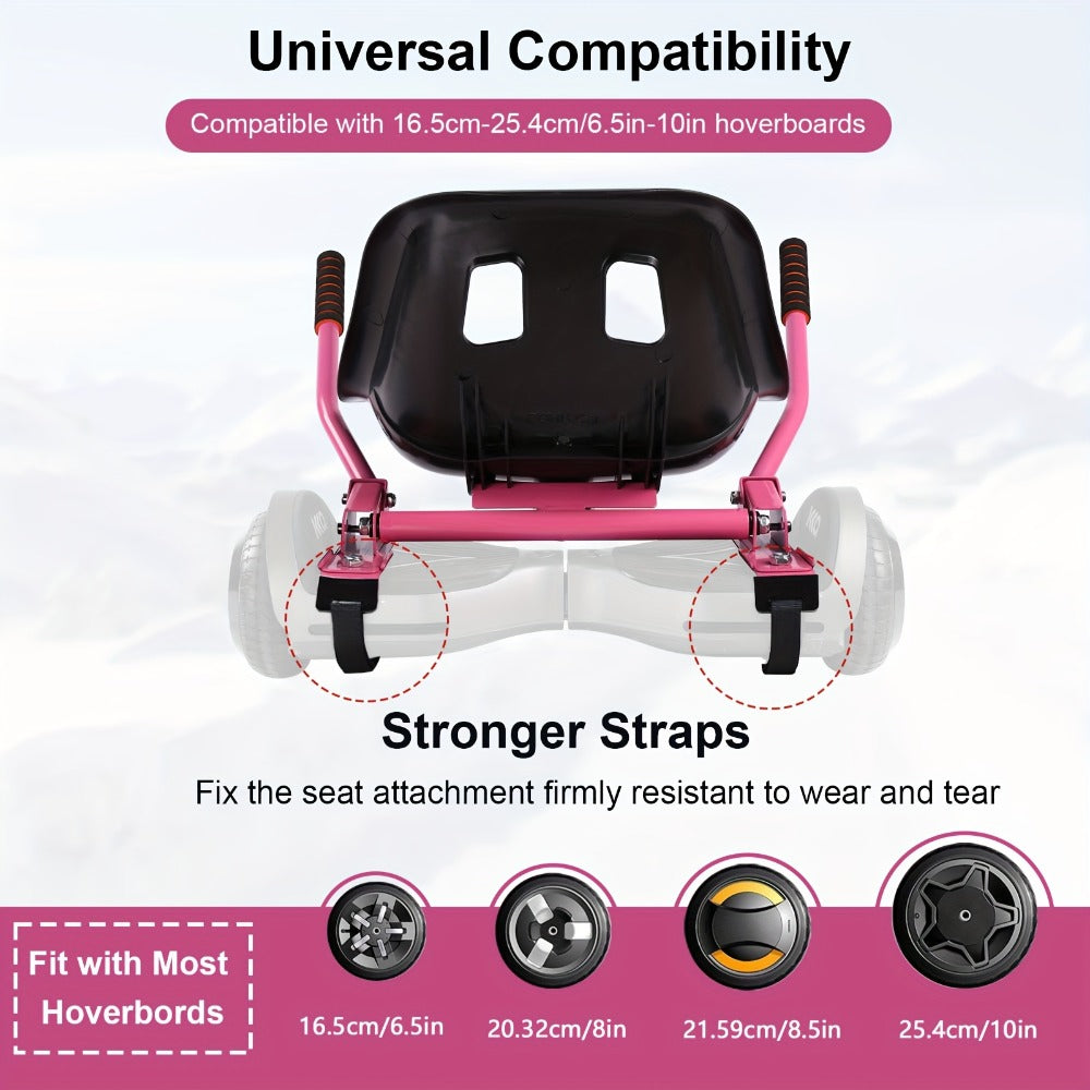 Hoverboard Go Kart Seat Attachment Buggy Conversion Kit 6.5-10 Inch with the Listed Color, Size or Set Options for Everyday U