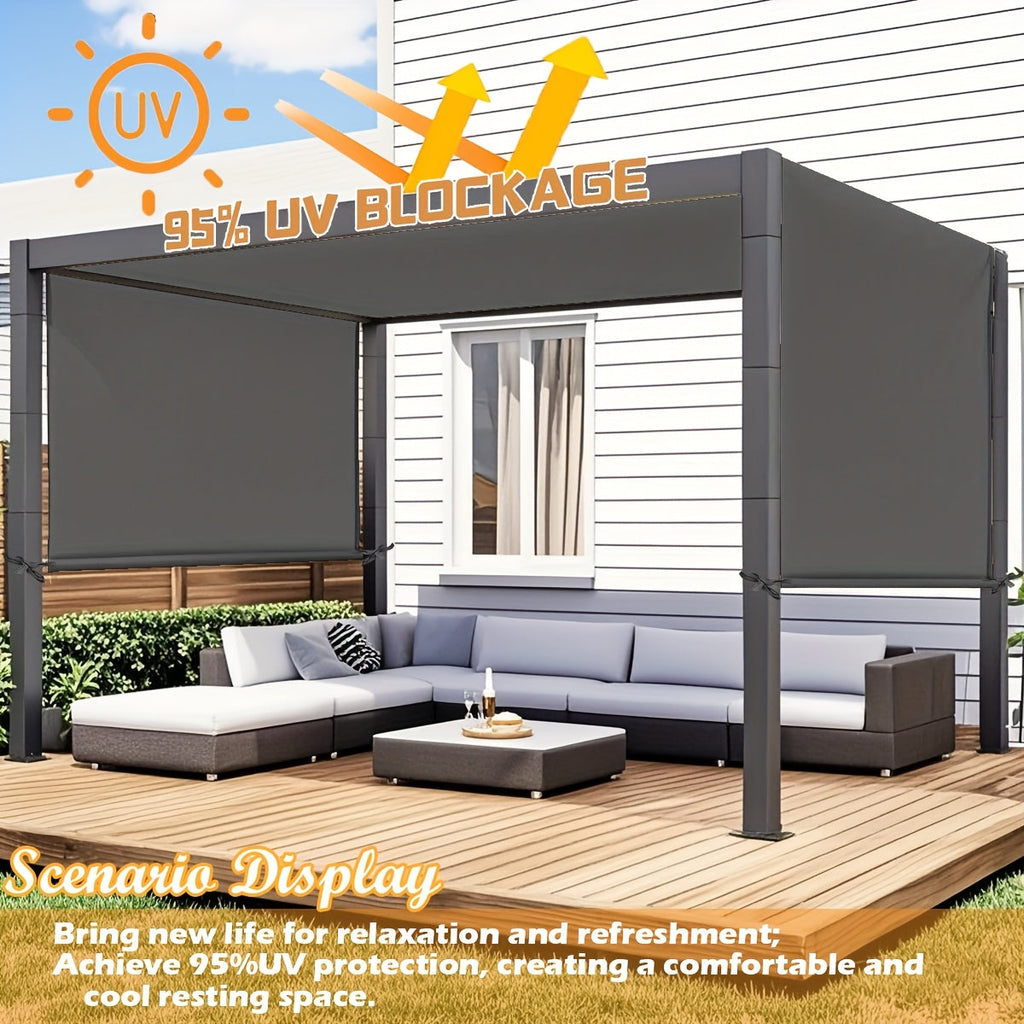 Pergola Canopy Replacement Retractable UV Block | Patio Shade Cover — image 1