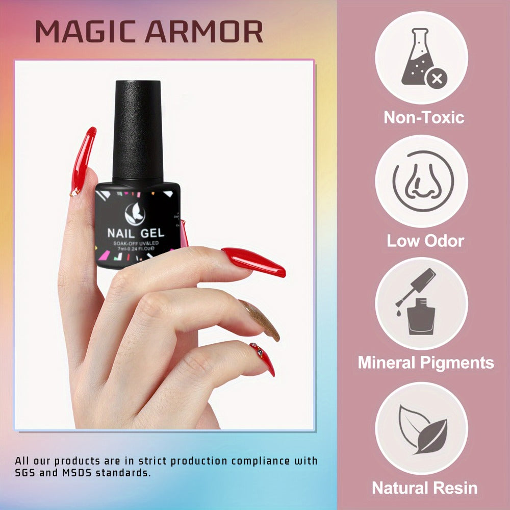 Gel Nail Polish 8-Color Rhapsody Pastel Set with Soft Muted Tones for All-Season UV/LED Soak-Off Nail Art — image 7