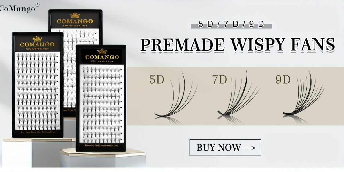 120-Fan Tray Premade Volume Lash Extensions 5D 7D 9D Wispy Faux Mink Eyelash Extensions C D Curl Mix 8-15mm — image 14
