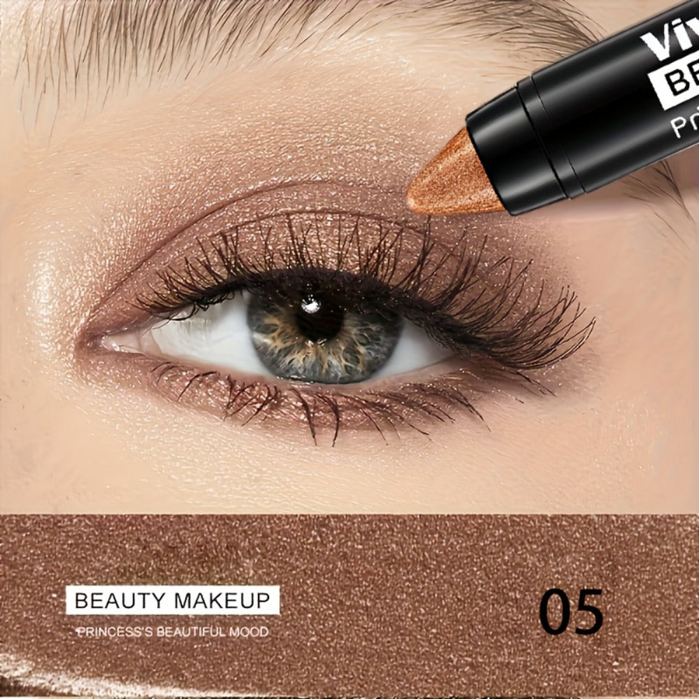 Eyeshadow Sticks 7-Piece Set Pop Color Matte, Easy Apply Smoky Eye Makeup Pencils with Eyebrow Pencil — image 8