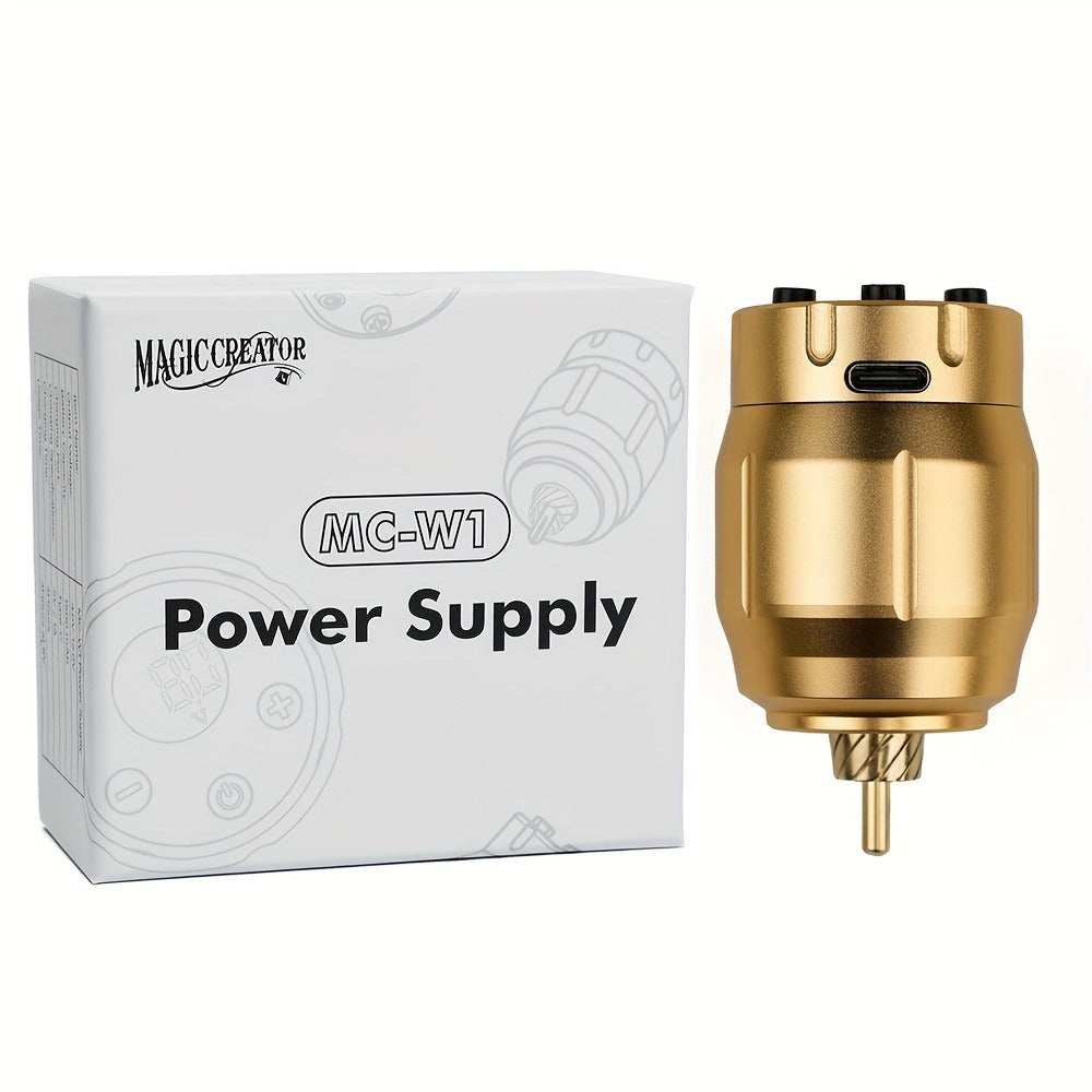 MC-W1 Rechargeable RCA Tattoo Power Supply with LED Display in Golden, Black, Red or Silvery — image 7