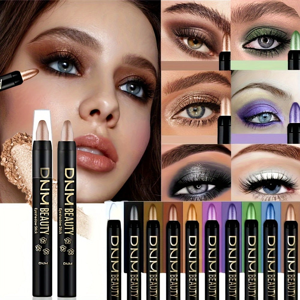 Smoky Eye Shadow Pen Set 10 Colors, Waterproof Rotating Eyeshadow Stick with Pearlescent & Matte Finishes — image 8