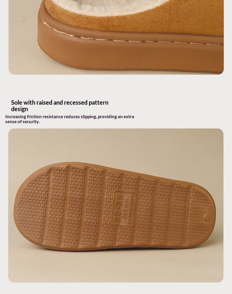 Indoor Anti-slip Plush Warm Home Thick Sole Men