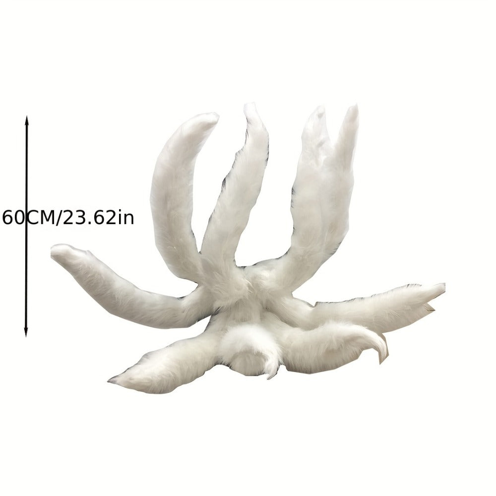 Costume Accessories Nine-Tailed Fox Prop, 31.5-Inch Knit Cover with Alloy Frame for Naruto and Ahri Styling — image 6