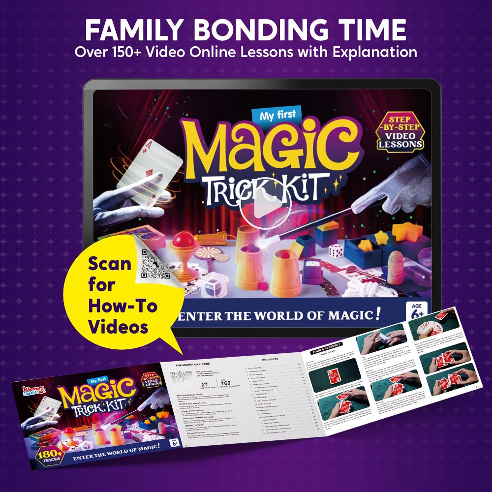 180+ Magic Tricks Kit for Kids, Complete Magician Starter Set with Step-by-Step Video Lessons, Magic Wand — image 9