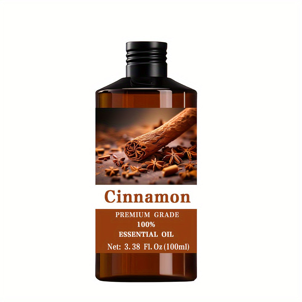 Essential Oil Cinnamon 100ml Dropper Bottle with Warm Sweet Spicy Scent for Diffuser and Massage — image 7
