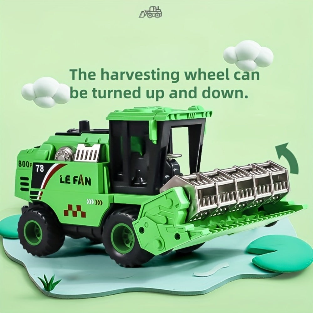 Wheat Harvester Toy Car Inertia Friction Powered Agricultural Vehicle Simulation Model for Kids Boys Girls Ages 3+ — image 5