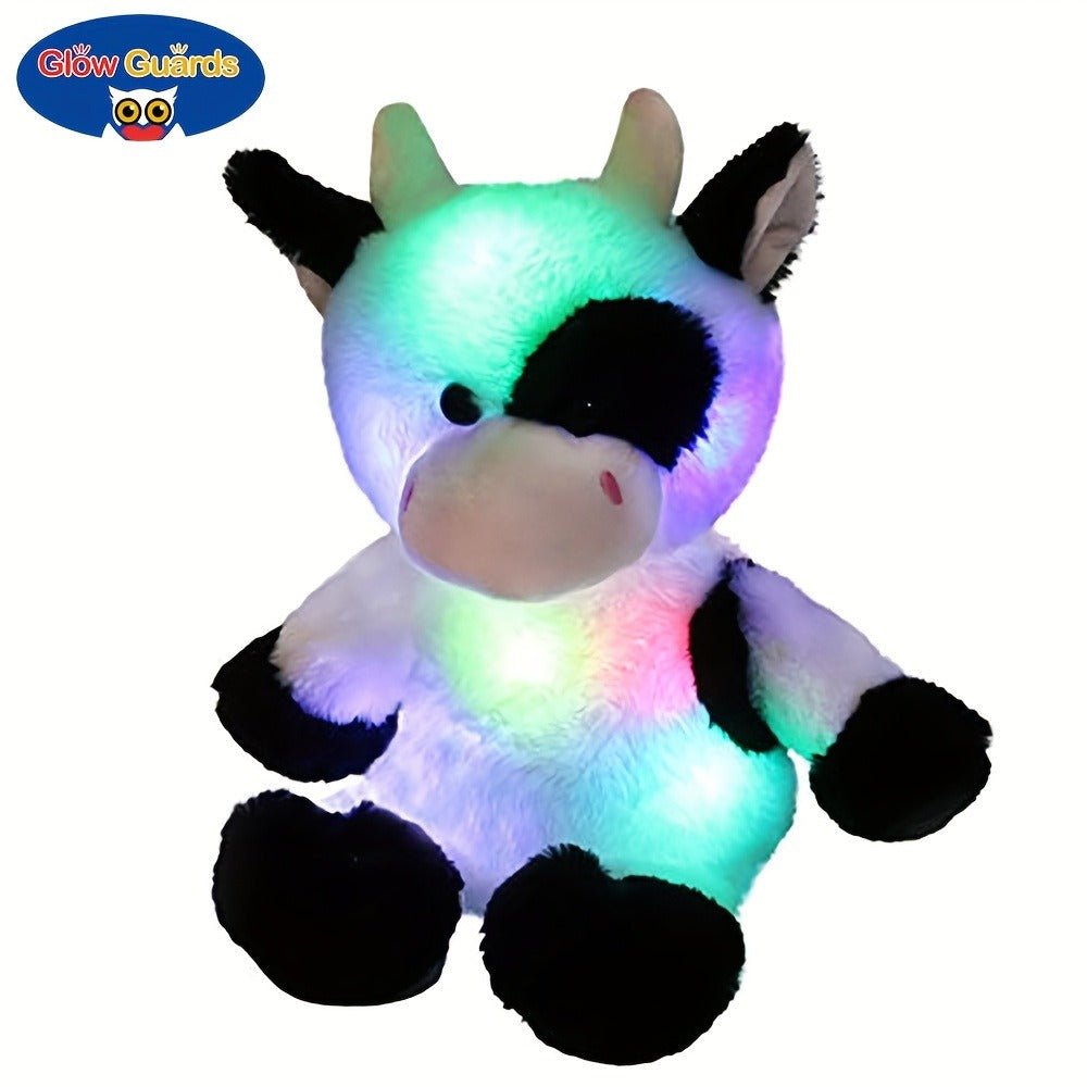 Plush Toy Highland Cow with Glowing Body and Optional Music in Two Interactive Styles for Display — image 3
