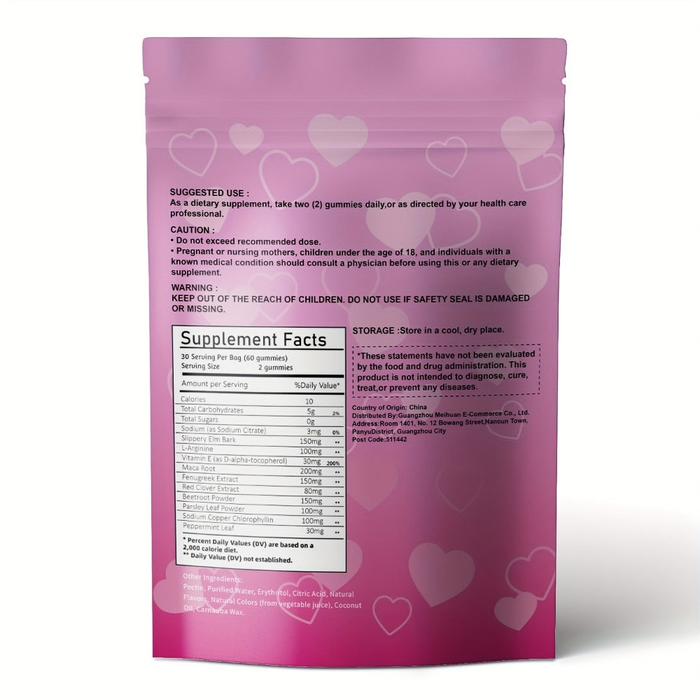 Women's Pheromone Gummies with L-Arginine, Maca & Beetroot, Natural Attraction, Confidence & Feminine Balance Supplement — im