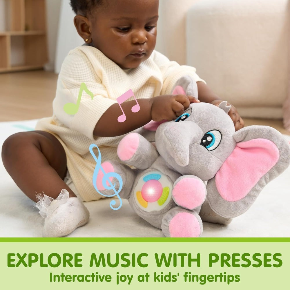 Plush Musical Elephant Baby Toy with Music & Lights, Stuffed Animal Sensory Toy for Infants 6+ Months — image 6