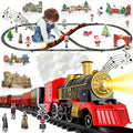 Christmas Train Set for Kids, 43PCS Electric Train Toy with Smoke, Lights & Sound, 6 Cars & 28 Tracks — image 1