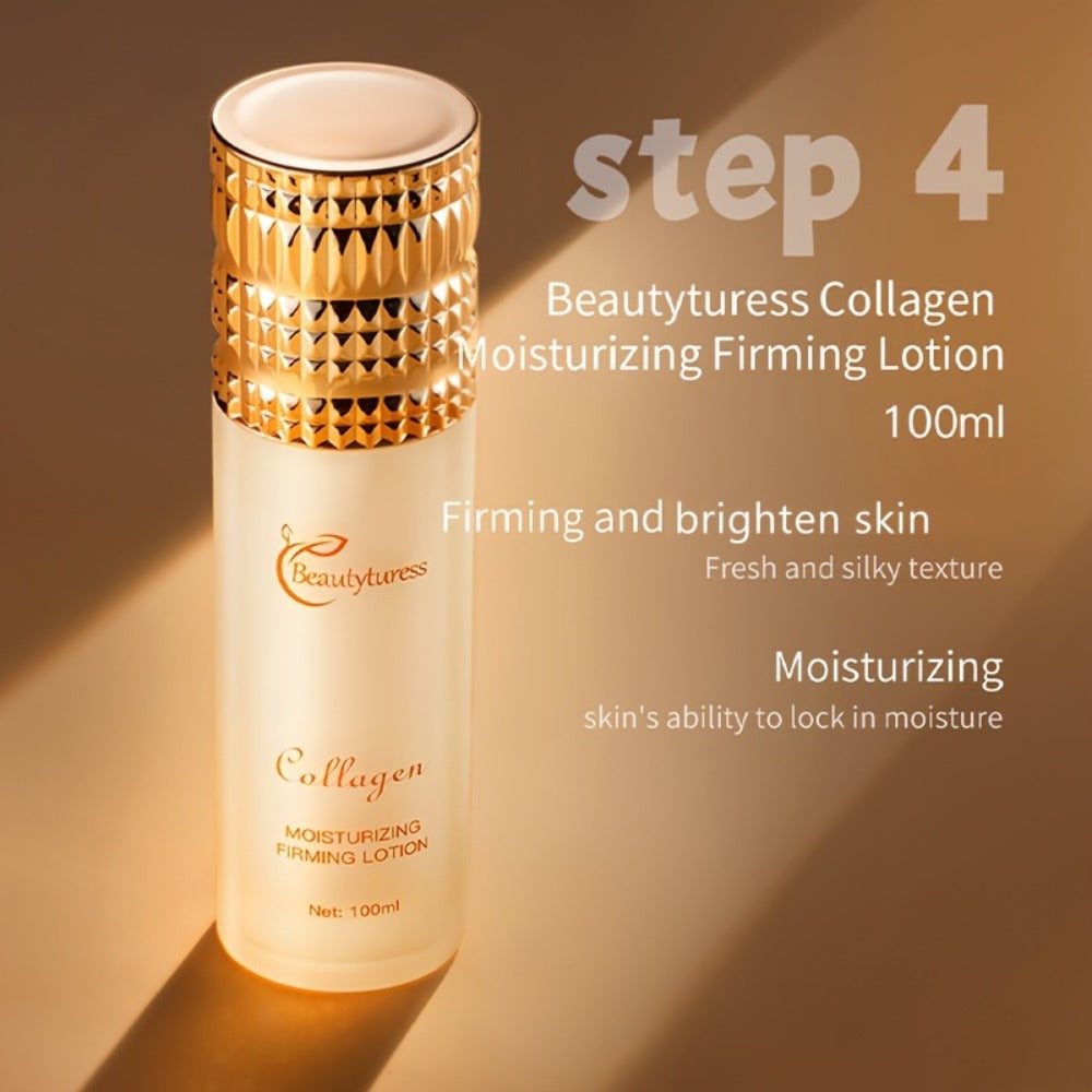 14-Piece Collagen Skincare Gift Set for Women – Hyaluronic Acid & Niacinamide, Deep Hydration, Firming, Brightening, Anti-Agi