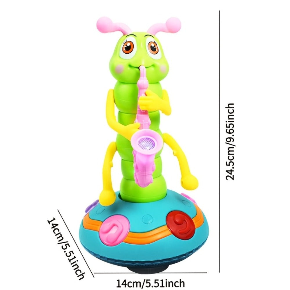 Caterpillar Saxophone Toy for Kids with LED Lights & Music - Electric Musical Instrument for Toddlers — image 5