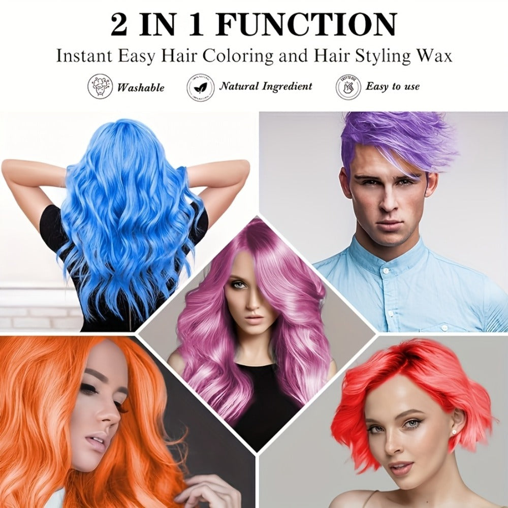 Temporary Hair Dye Wax 130g Instant Vivid Color Styling for Party Halloween Cosplay Festival, No Bleach No Damage — image 8