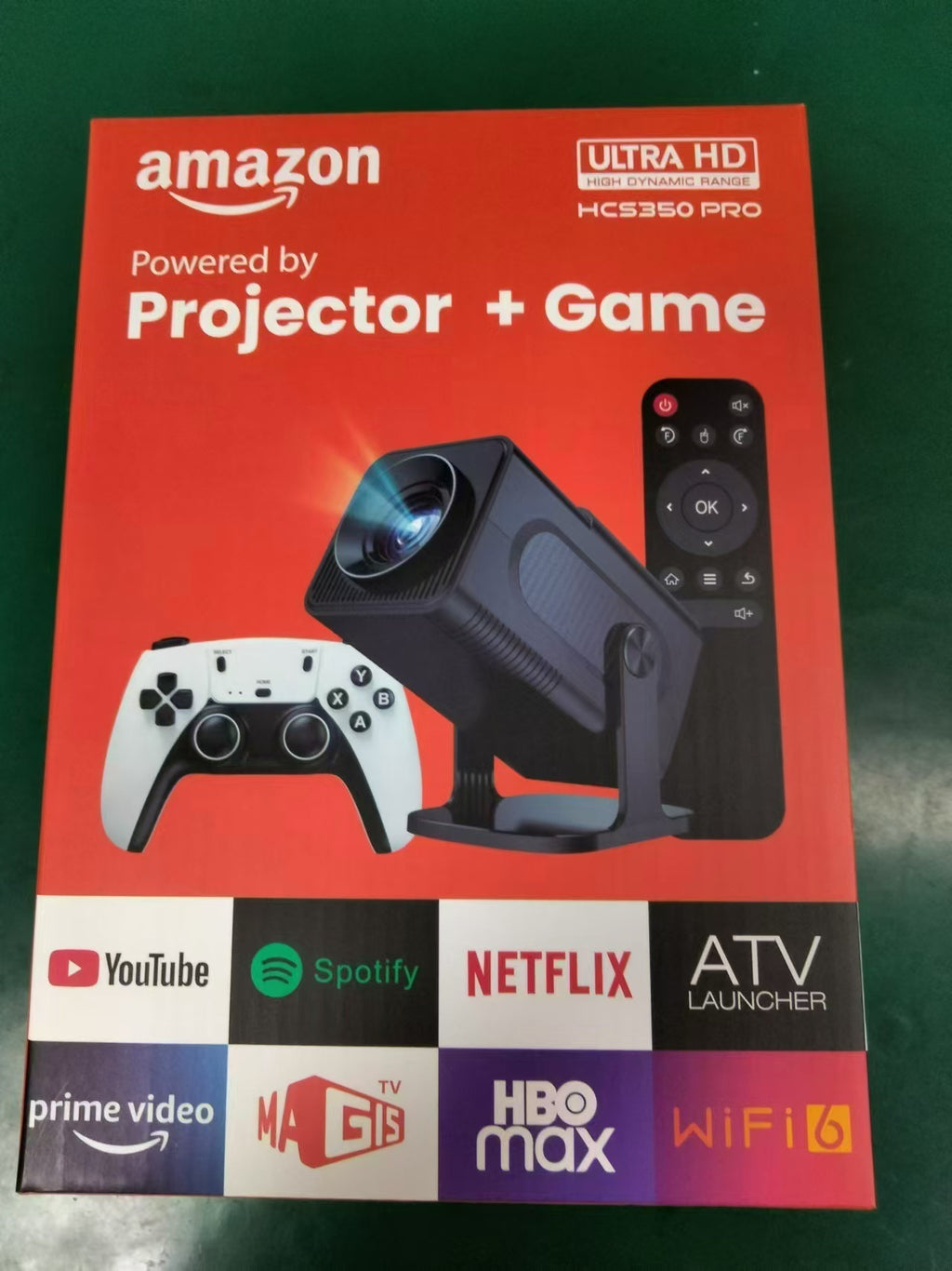 Wireless Same Screen HD Home Portable Game Projector