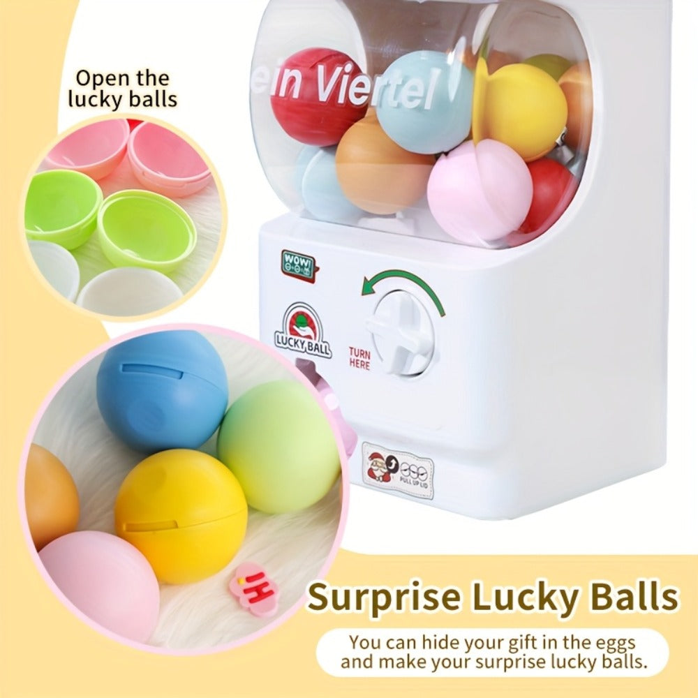 Gachapon Machine for Home, Mini Capsule Toy Vending Machine Novelty Gift for Kids Adults Couples Anniversary Birthday Party C