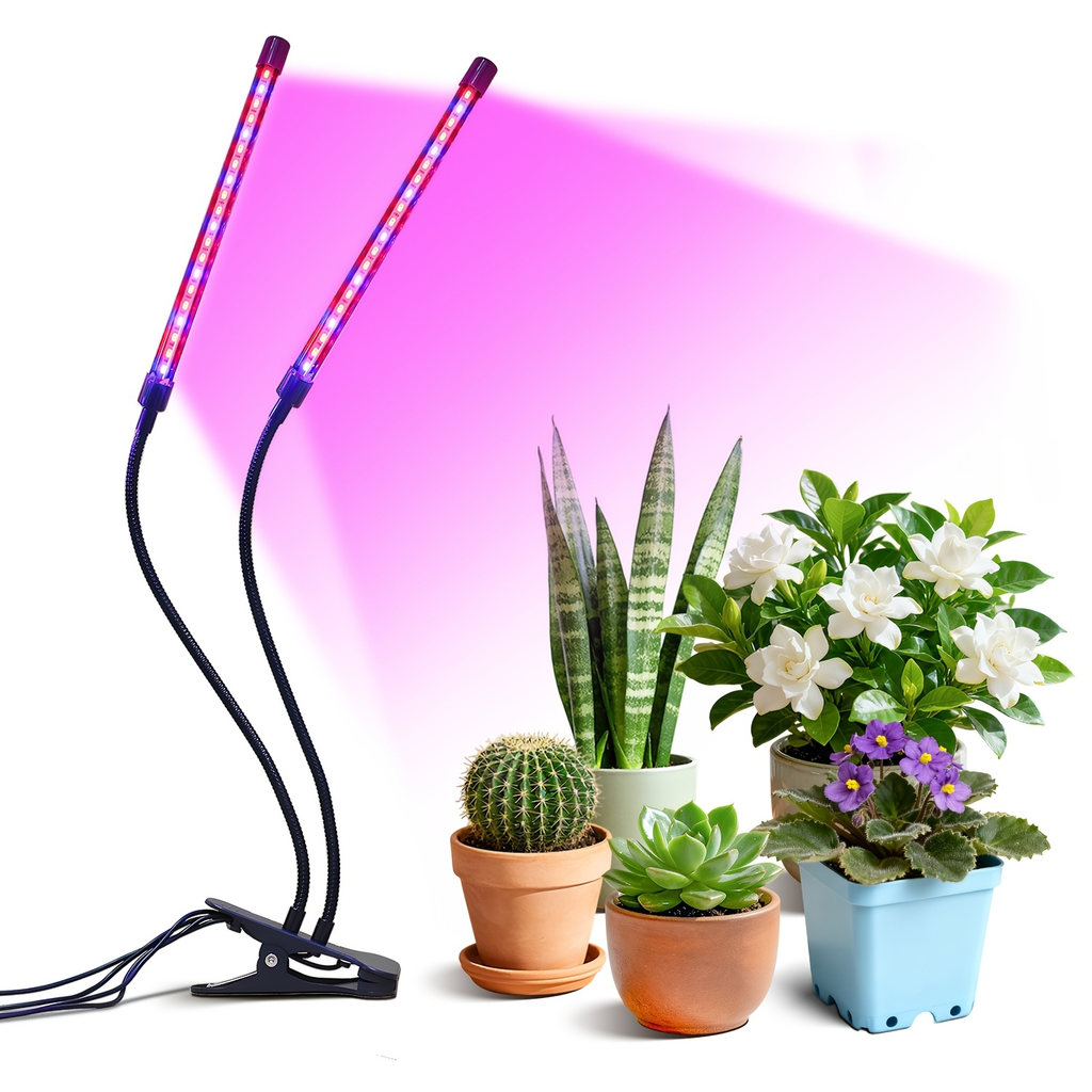 Clamp-On Red Blue LED Plant Lamp with 3, 4 or 5 Flexible Light Bars and USB Control for Shelves — image 9