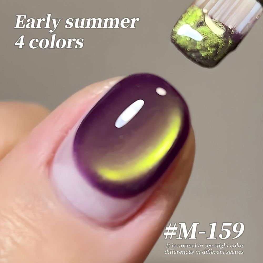 Four-Piece Cat Eye Gel Polish Set in Photo-Frame Bottles with 152, 153, 159 and 132 Color Codes — image 3