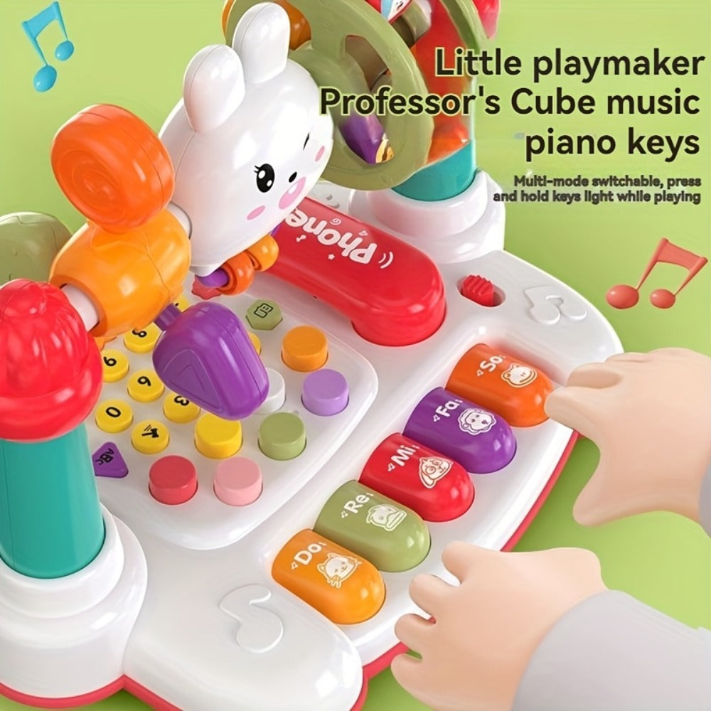 Rabbit Story Machine Toy for Kids with Piano Music & LED Lights, Multifunctional Educational Phone Toy — image 4