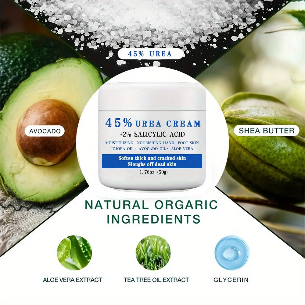 50g Jar of 45% Urea and 2% Salicylic Acid Foot Cream with Avocado and Shea Butter Labeling — image 6