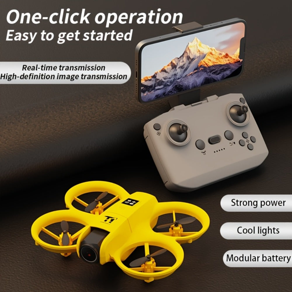 Mini 4K FPV Drone 180° Rotating Dual Camera Optical Flow Positioning Dual Batteries 360° Flip One-Key Takeoff Anti-Shake — im