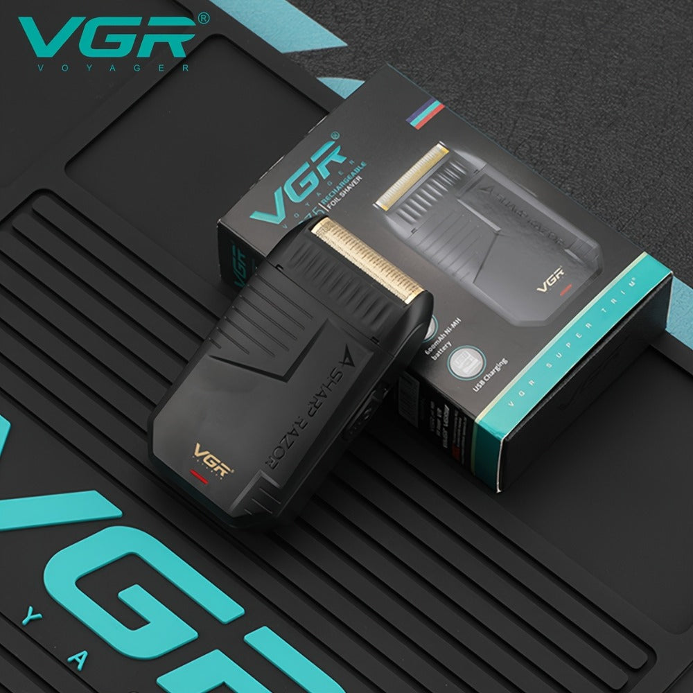 Electric Shaver VGR Cordless Foil Razor with USB Rechargeable Power in Black, Models V-363 or V-375 — image 1