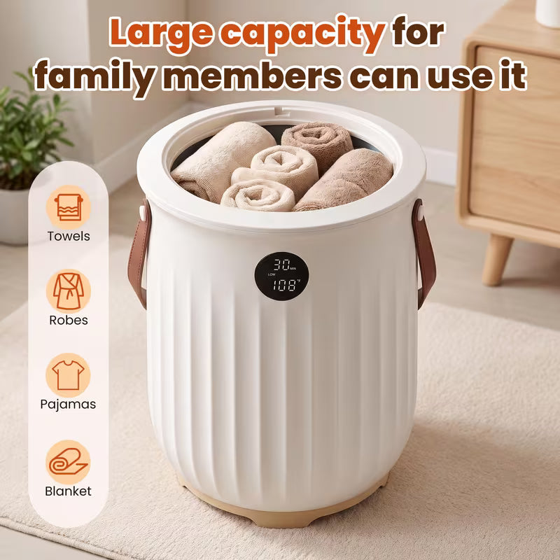 5.28-Gallon Large Towel Warmer Bucket with LED Display and Timer