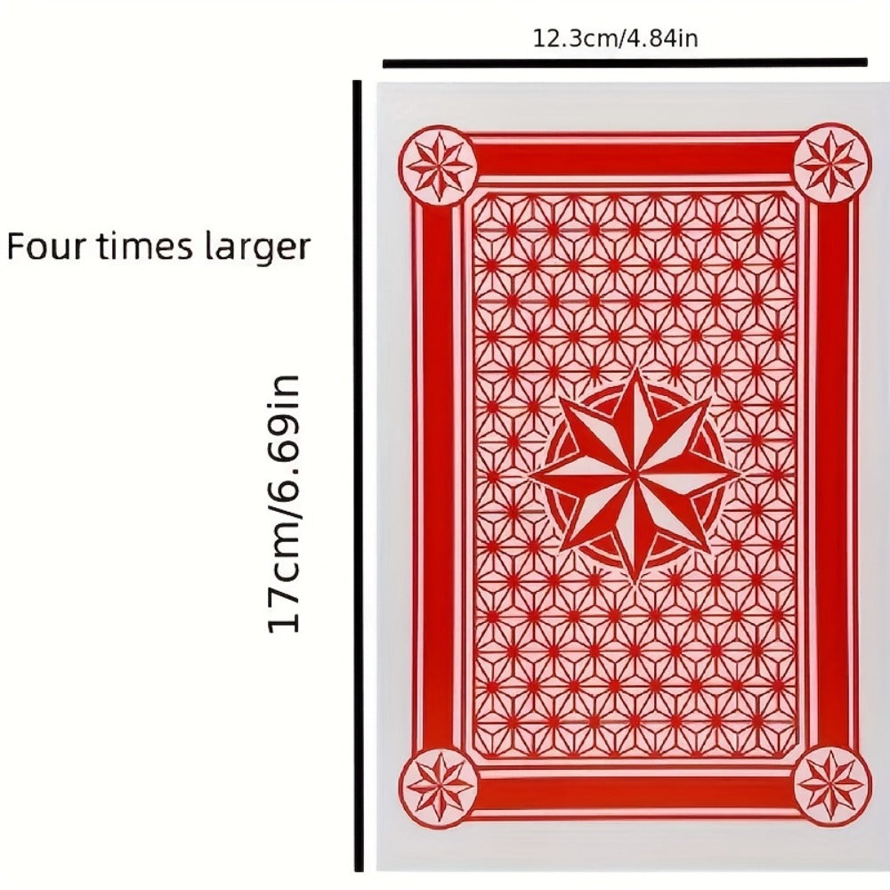 Giant Playing Cards 4x 6x Jumbo Size Poker Cards – Extra Large Card Game Set for Outdoor Party Backyard Fun Family Game Night
