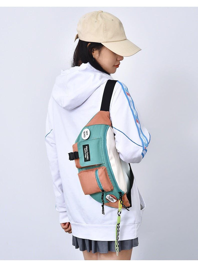 Men's Casual Crossbody Sports Canvas Waist Bag