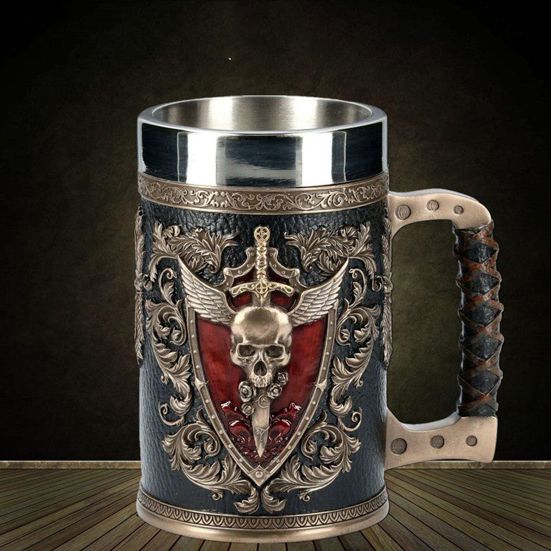 Beer Mugs Stein Tankard Double Headed Eagle Winged Sword