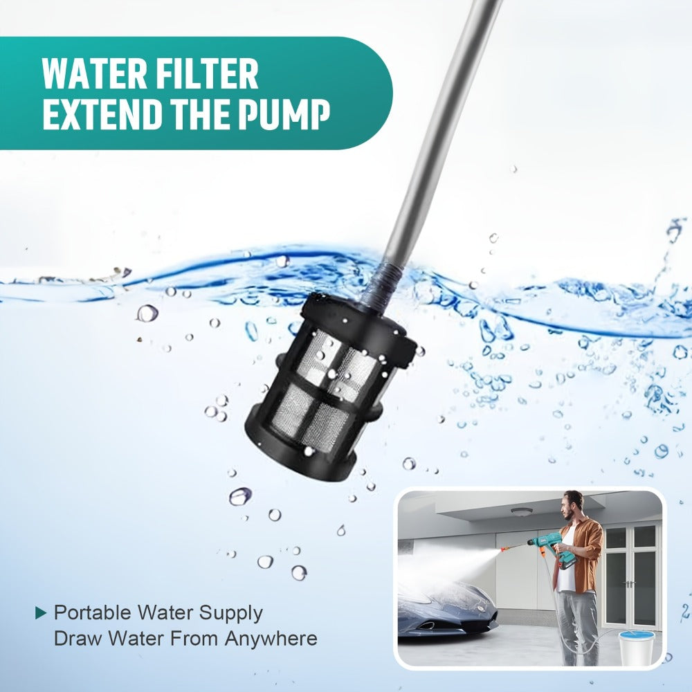 Car Pressure Washer with 500 PSI Listing, 6-in-1 Spray Nozzle, 5m Hose and One or Two Batteries — image 9