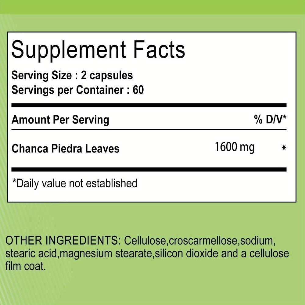 Chanca Piedra Capsules for Liver & Kidney Health, 120 Capsules Natural Urinary Tract Support Supplement — image 11