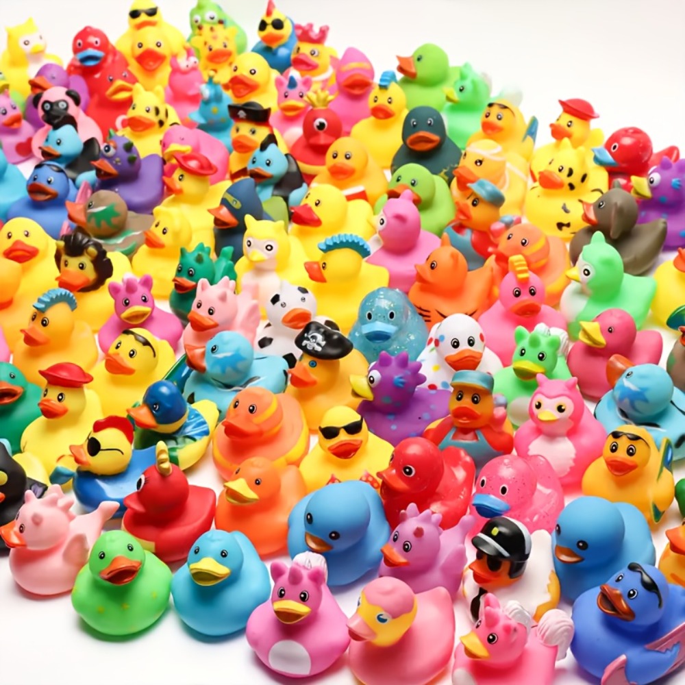 Mini Rubber Ducks Bulk Set, 2" Floating Bath Toy Variety for Kids, Cute Assorted Ducks for Bath Time — image 5