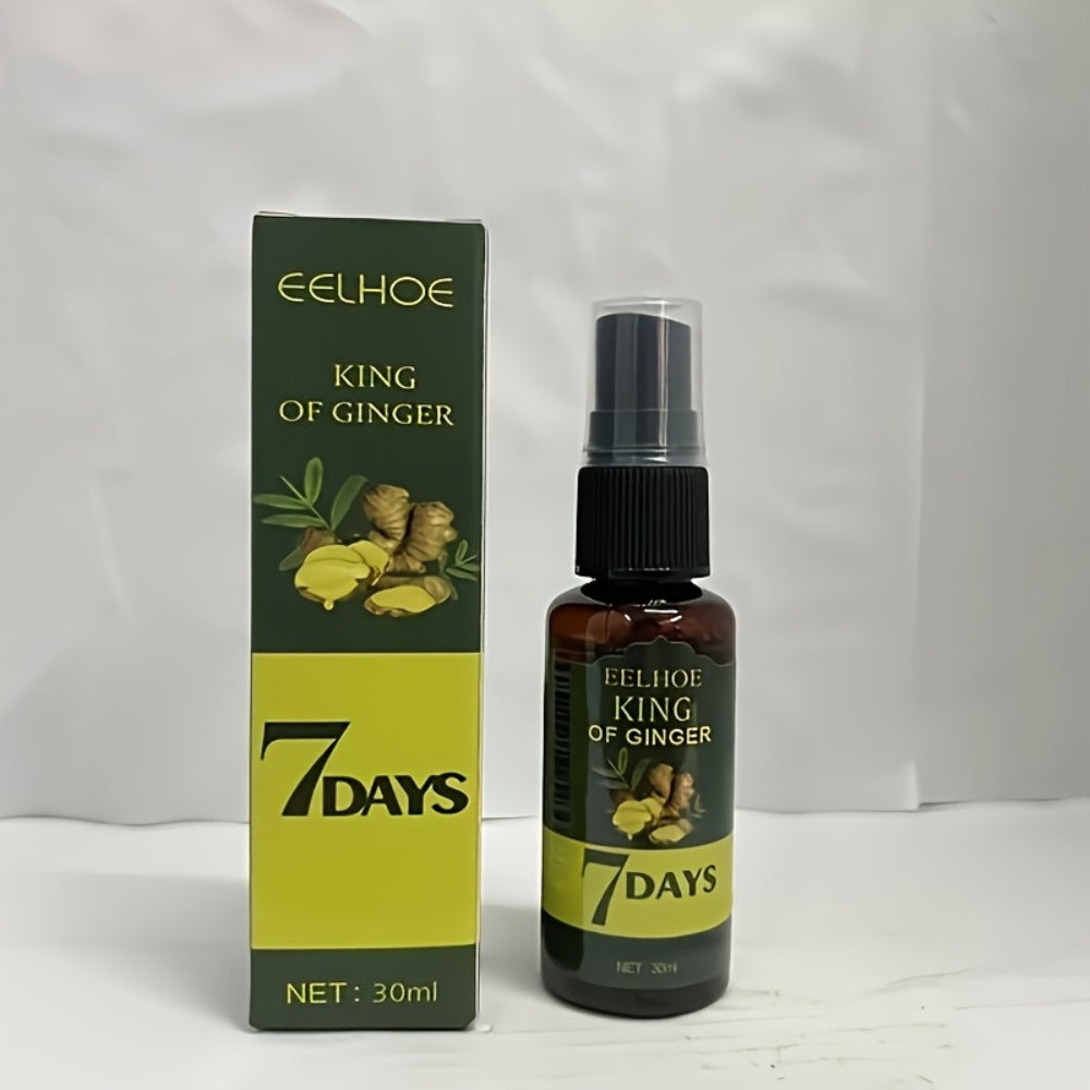 Ginger Root Hair Oil 2-Pack with Biotin Essence, Scalp Massage Treatment, Deep, 7-Day Strengthening & Nourishing Formula for 