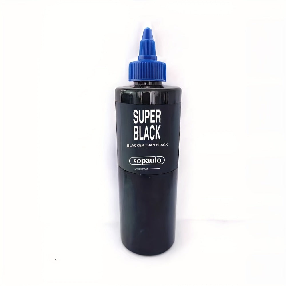Tattoo Ink 8oz 240ml Single Black Bottle with Ultra-Dark Color Label and Large-Capacity Format — image 10
