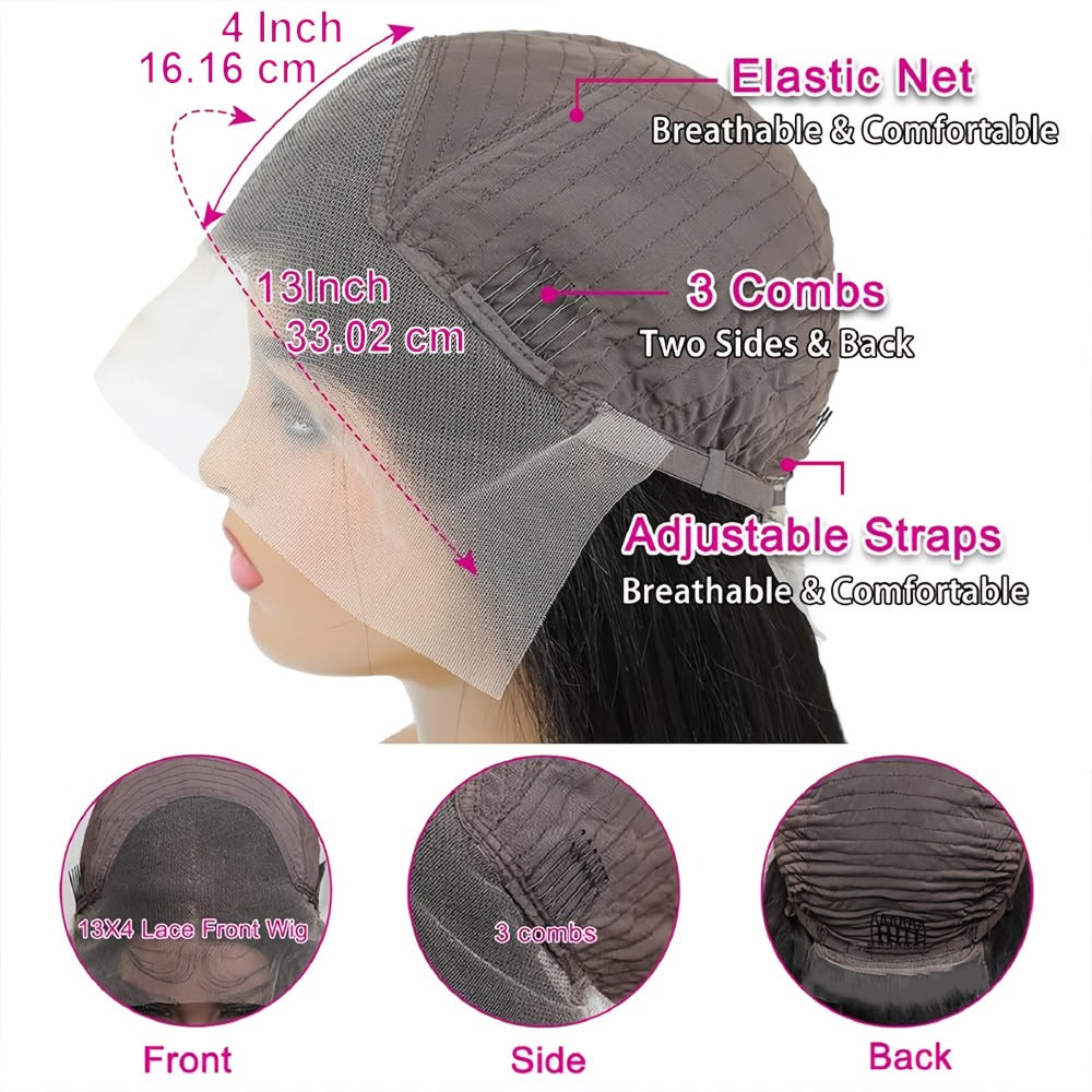 Synthetic Wig 13x4 Lace Front Loose Wave, 26-Inch Black Glueless Free-Part Style for Daily Glam — image 6