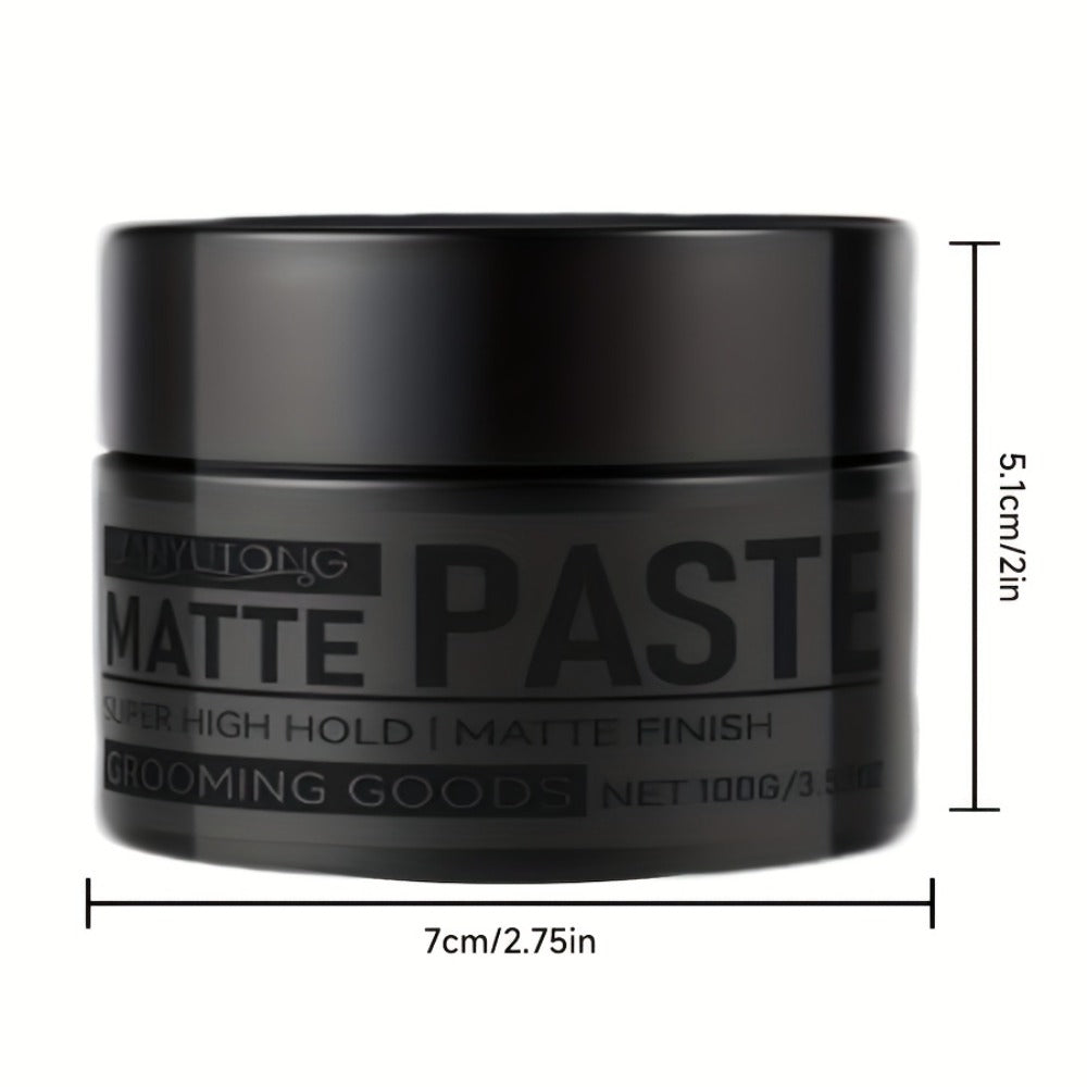 Matte Hair Paste for Men 100g, Non-Greasy Medium Hold Styling Cream with Plant Squalane & Argan Oil — image 4