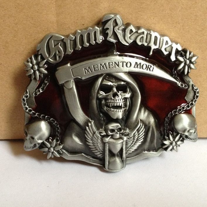 Red Ghost Head Series Belt Buckle