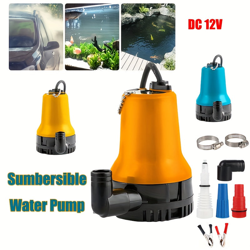 Submersible Pump, 12V DC Pond Garden Fish Tank RV Irrigation Lawn for Garden, Patio and Yard Use — image 2