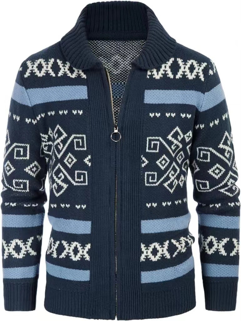 Slim-fit High-quality Men's Knit Cardigan