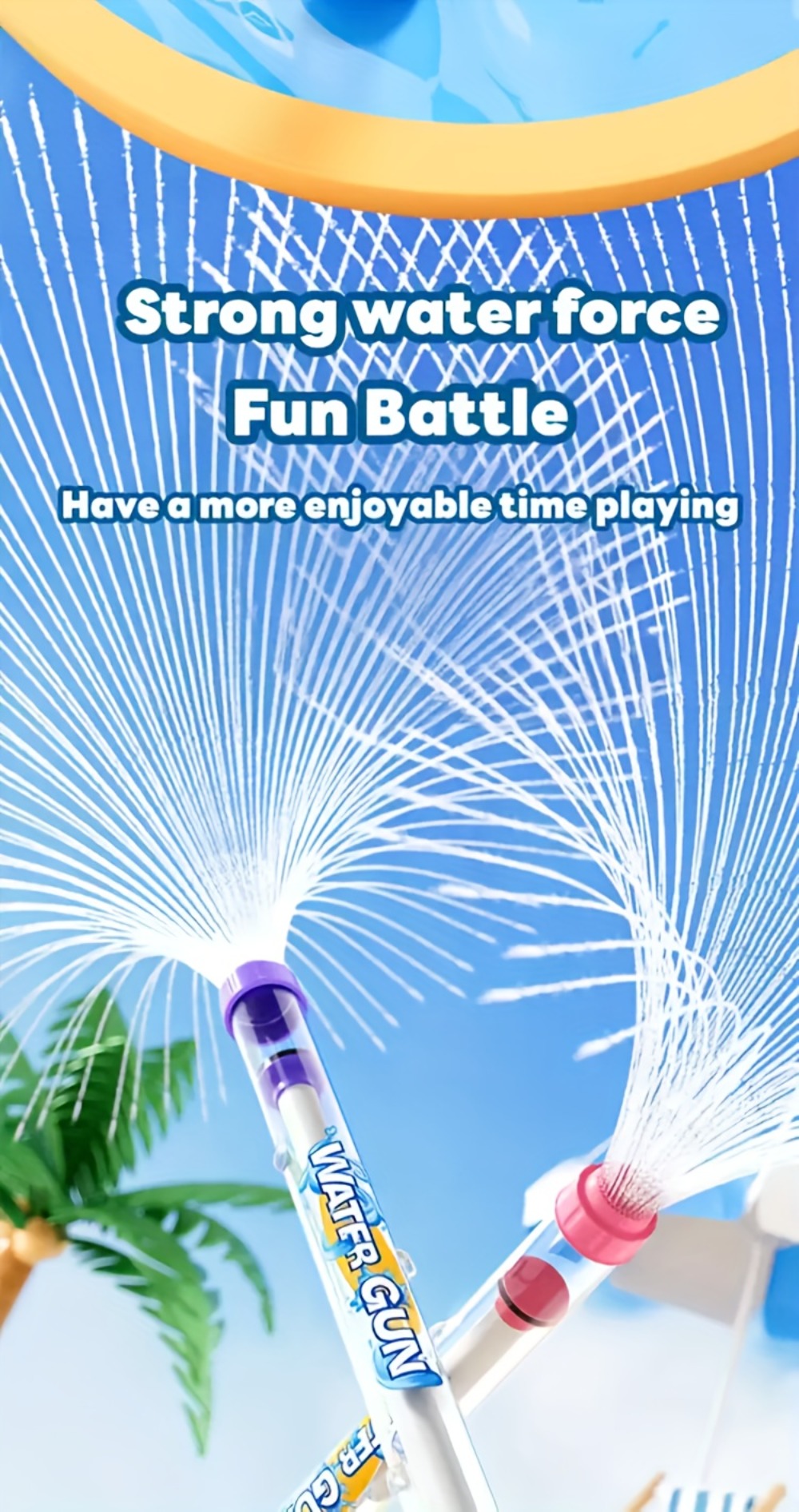 Firework-Shape Manual Water Blaster Set with Three or Six Pull-Push Wands in Blue, Purple and Pink — image 15