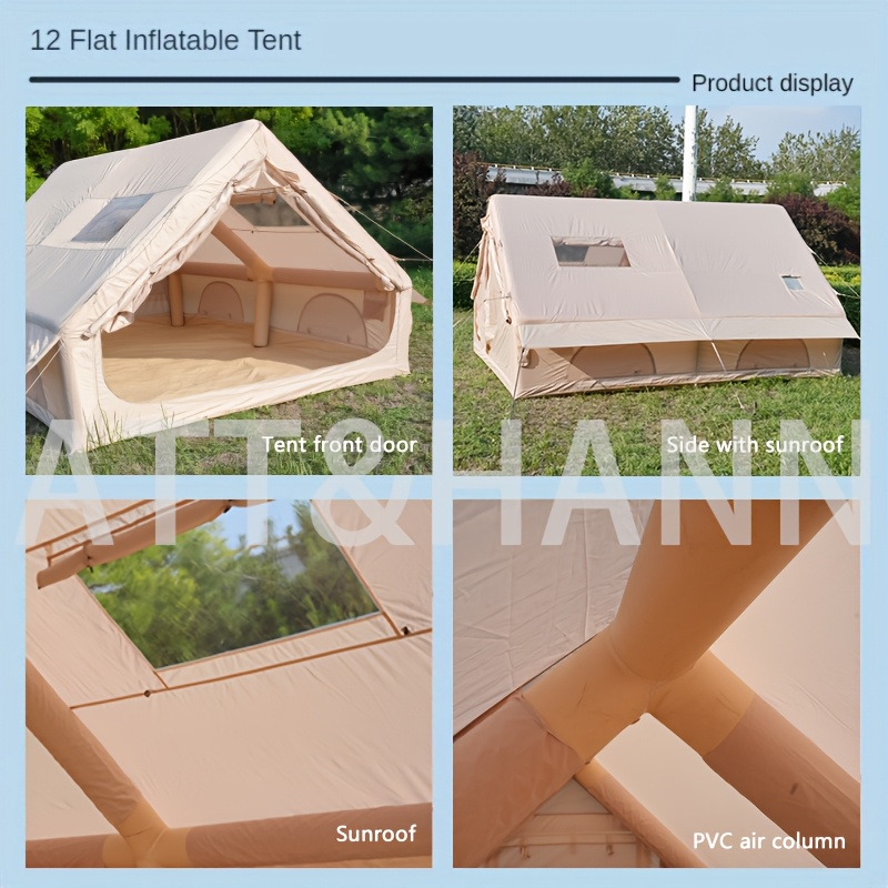Inflatable Camping Tent 4-8 Person Air Cabin Glamping UV Protection for Garden, Patio and Yard Use — image 14