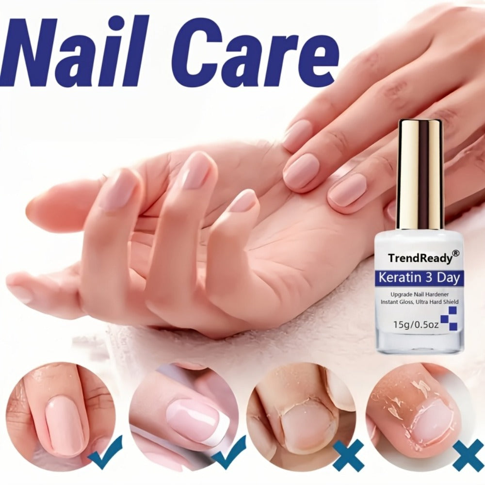Vitamin E Nail Strengthener Oil, Two 15ml Bottles with Keratin Protein for Daily Manicure Care — image 11