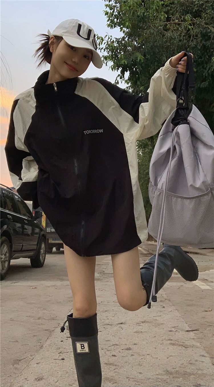 Sun Protection Clothing For Women Retro Workwear Outdoor Jacket Coat