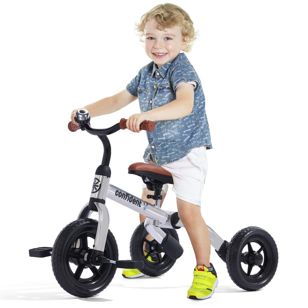 3-in-1 Kids Tricycle Balance Bike Carbon Steel Frame EVA Wheels Foldable with the Listed Color, Size or Set Options for Every