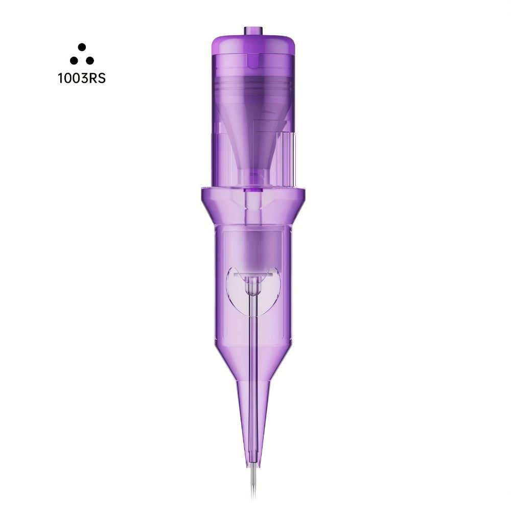 Tattoo Cartridge Needles 30 50pcs Purple RL RS RM M1 Mixed Sizes - Tuffking Disposable for Temporary Body Art, Festivals and 