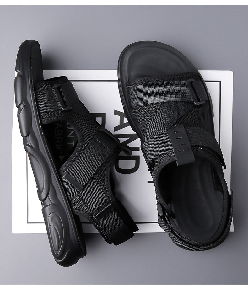 Men's Soft Bottom Non-slip All-matching Outer Wear Roman Beach Shoes